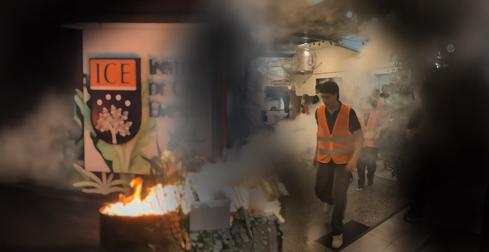 Simulacro de incendio en el Instituto de Ciencias Empresariales (ICE) 🔥